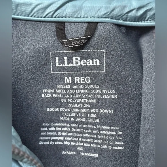 L.L. Bean Women’s Down full-zip Jacket - Picture 6 of 8